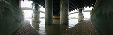 View under Hungerford Bridge