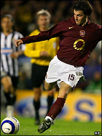 فابريگاس آرسنال را پيش انداخت