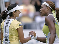 آسٹریلیا میں سرینا  کے خلاف میچ سے ثانیہ کو کافی شہرت ملی