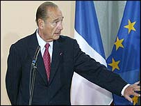 फ़्रांस के राष्ट्रपति शिराक