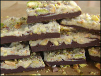 کار برد پسته در شيرينی