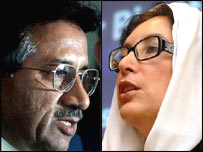 Pervez Müşerref ve Benazir Butto