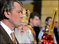 Віктор Ющенко на Пасху