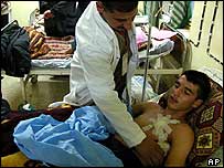 Paciente em hospital iraquiano