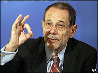Javier Solana, chefe da diplomacia da União Européia