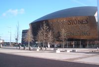 Canolfan y Mileniwm yn y Basn Hirgrwn