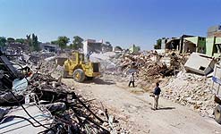 Some of the destruction caused by earthquakes