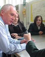 Pupils interview the deputy head