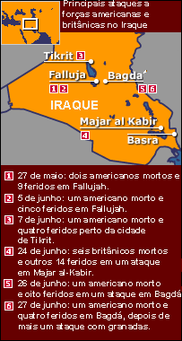 Mapa do Iraque