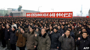 朝鮮平壤金日成廣場上舉行慶祝核試驗成功大會(14/2/2013)