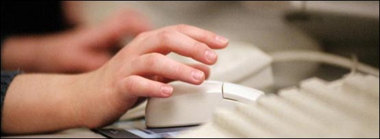 someone using a computer