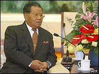 बर्मा के राष्ट्राध्यक्ष थान श्वे