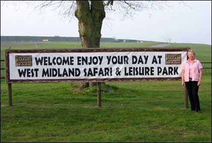 West Midlands Safari Park sign