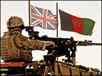 سرباز بريتانيايی در افغانستان