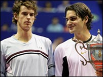 اینڈی مرے،  ٹینس کے عالمی نمبر ون کھلاڑی روجر فیڈرر