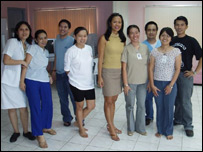 Staff from 'The Pink House'