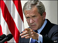 جورج بوش نحوه برگزاری انتخابات در ايران را مورد انتقاد قرار داده است