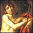 São João Batista, Caravaggio. Museu Galeria Borghese, Roma © 1990, foto SCALA, Florença - com autorização do Ministério para os Bens e a Atividade Cultural