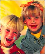 Children on the Art Alert poster 