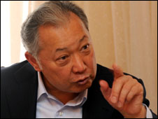 الرئيس القرغيزي باكييف