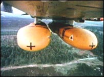 bombas de fragmentação