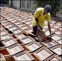 दो अप्रैल को होनेवाले मतदान की तैयारी चल रही है