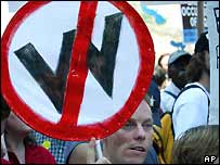 بش مخالف مظاہرہ