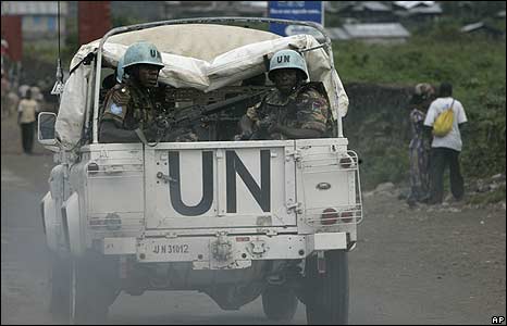 Lính LHQ tuần tra tại phía đông Congo