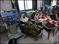 palestinos em hospital