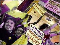 Simpatizantes de Cháves em Londres