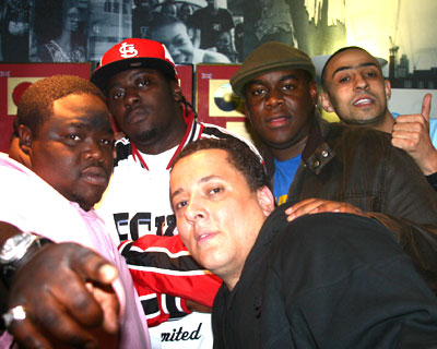 L to R: Bigz, Sway, Semtex, K'ners, Humareck D Gritty
