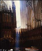York Minster after the fire