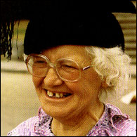 Wearing Jeremy's mortar board at his graduation (1986)