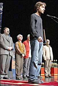 شهرام مكری، برگزيده بخش تجربی، عکس از سایت فیلم کوتاه، عکاس: فرهاد رنجبران