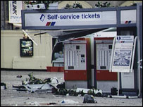 The aftermath of the IRA bomb at Victoria Station