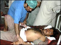 دھماکوں کے زخمی