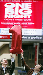 Cllr David Budd and BBC Tees' John Foster