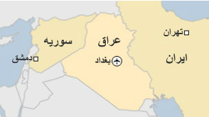 نقشه ایران، عراق و سوریه