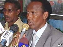 علی محمد غيدی در جمع نمايندگان پارلمان سومالی