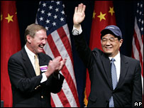 هو جيانتائو در کارخانه بوئينگ