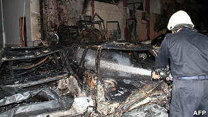 دمشق میں پولیس صدر دفتر پر حملہ