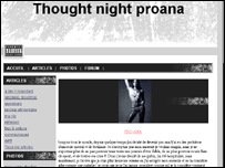 Reprodução do site pró-anorexia 'Thought night proana'
