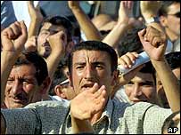 Bakü'de geçen yıl düzenlenen bir protesto