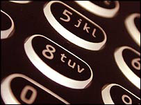 Teclado de telefone celular