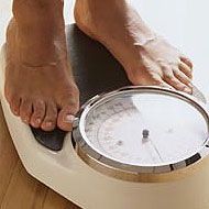 Feet on scales