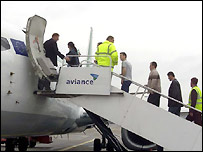 Cảnh ở phi trường Stanstead