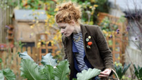 Gardeners' World presenter Alys Fowler weaves salad crops through flower borders as the series continues