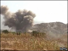 صورة نشرها الحوثيون بشأن الحرب في شمالي اليمن