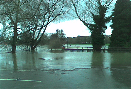River Wye in flood (photo: Claire Hawkins)