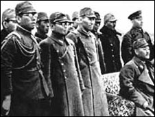 Японская делегация на мирных переговорах с СССР после конфликта на Халхин-Голе